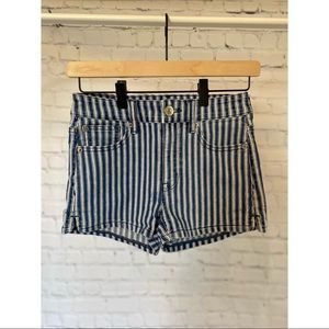 American Eagle striped shorts, size 2